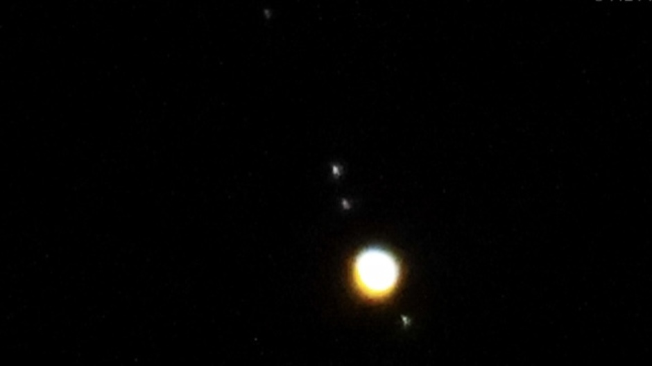 Jupiter met manen en Venus