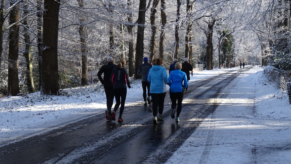 Lekker hardlopen in een winter wonderland 