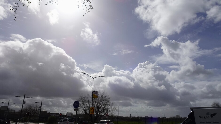 'n Kleurrijke wandeling bij de hyacinten en fraaie wolken in Breda.