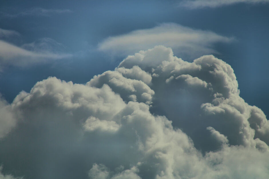 Prachtige (bloemkool)wolken vandaag, Colijnsplaat 