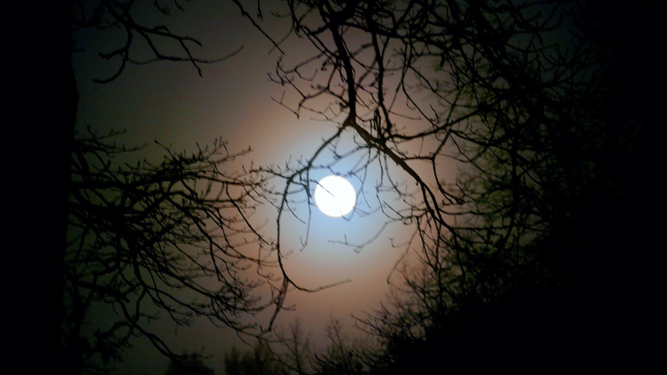 Maan corona vannacht hoge luchtvochtigheid 