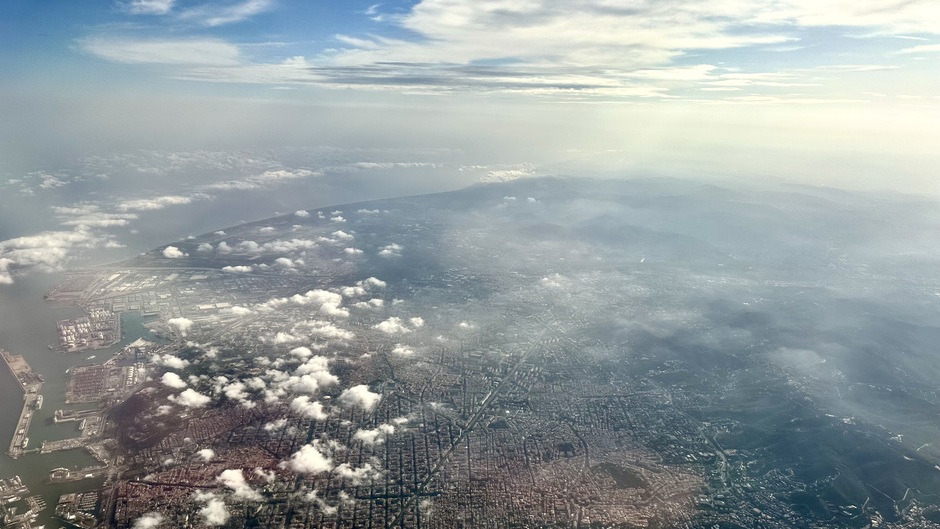 Barcelona vanuit de lucht