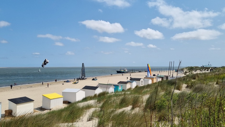 Strandplezier op Texel vanmiddag