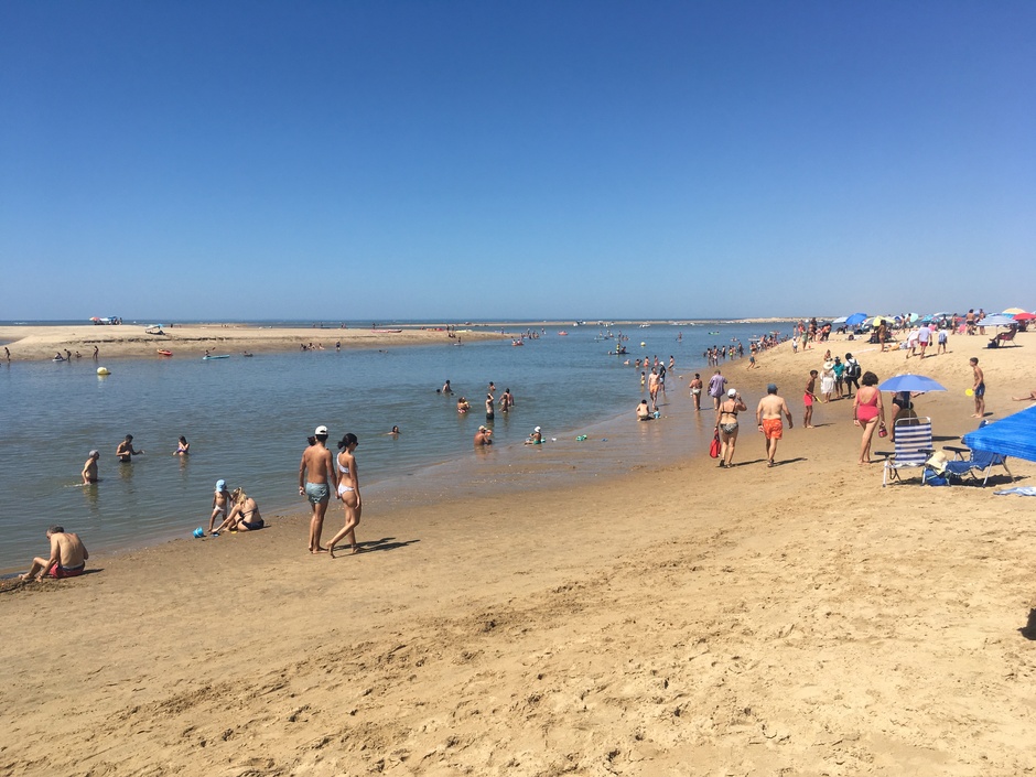 Strandplezier in El Portil (Huelva, Z-Spanje)
