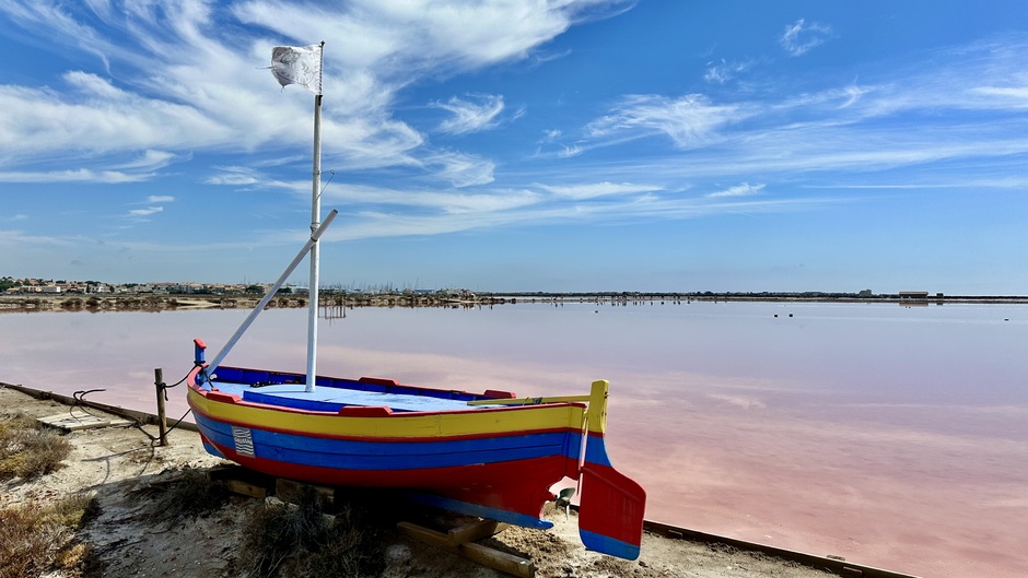 Roze zoutmeer