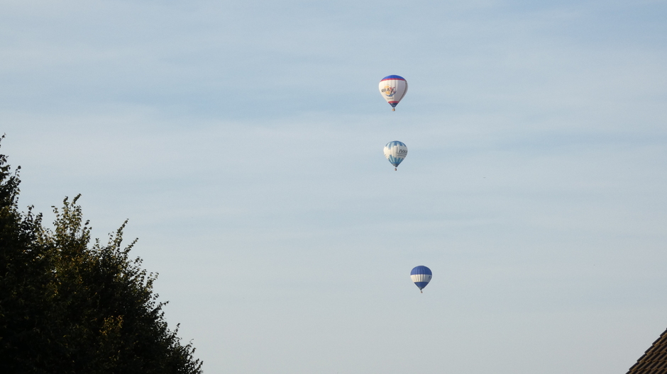 Heerlijk weer voor de luchtballonnen.