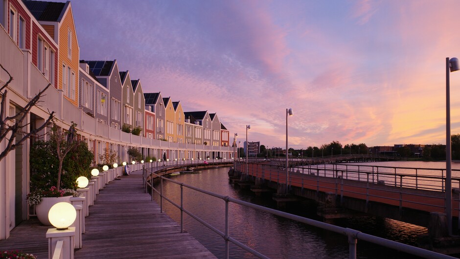 Prachtige lucht voor zonsopgang in Midden-Nederland 