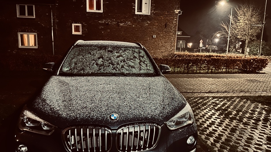 Om 17.00 uur begon het in Limburg te sneeuwen