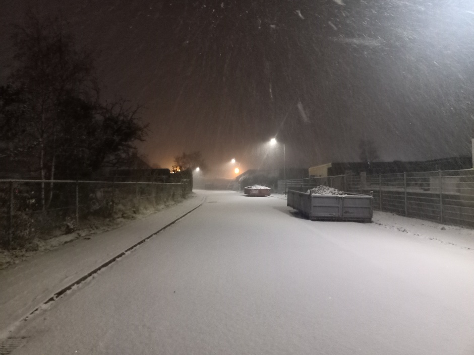 Sneeuw in de gemeente Brunssum  op zondag 3 december 2023
