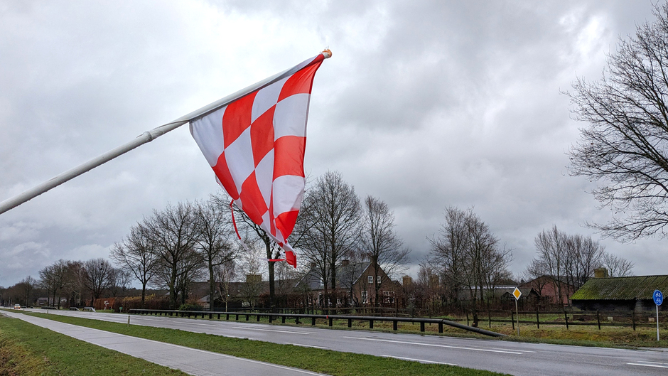 Stormschade aan Brabantse vlag