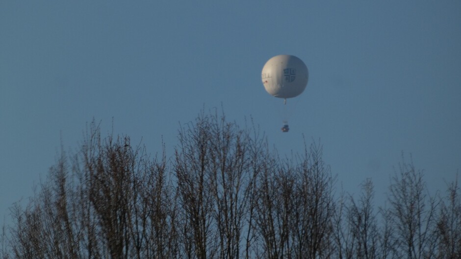 Luchtballon-hoe is de temperatuur daarboven.