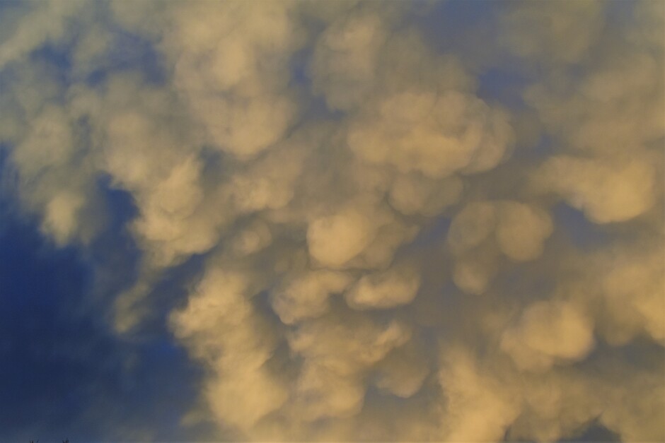 Fraaie Mammatus wolken