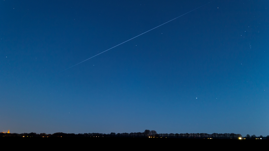 ISS accu was  te zien om 19.17 uur.