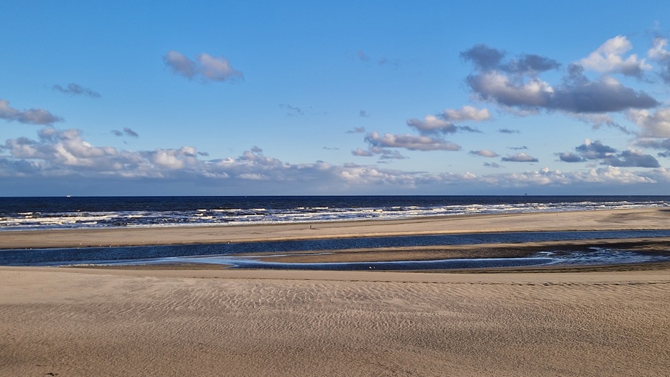 Strandweer op Texel vanmorgen 