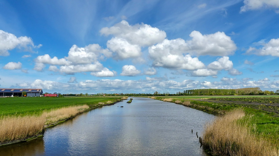 Mooie Hollandse wolkenlucht