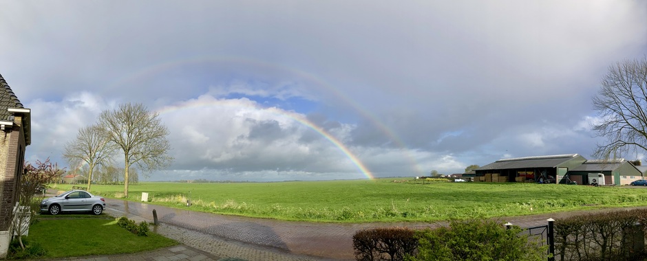 Foto Dubbele regenboog Gaastmeer