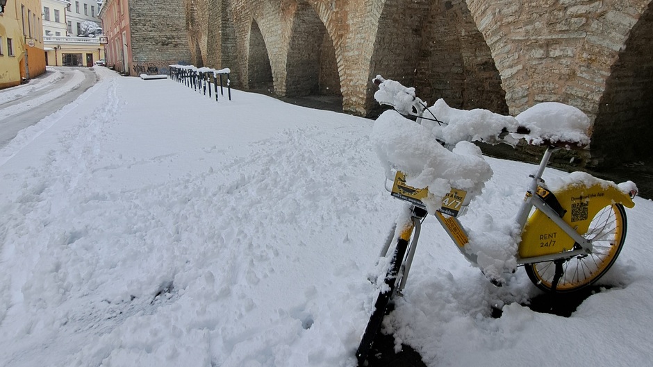 Sneeuw in Tallinn
