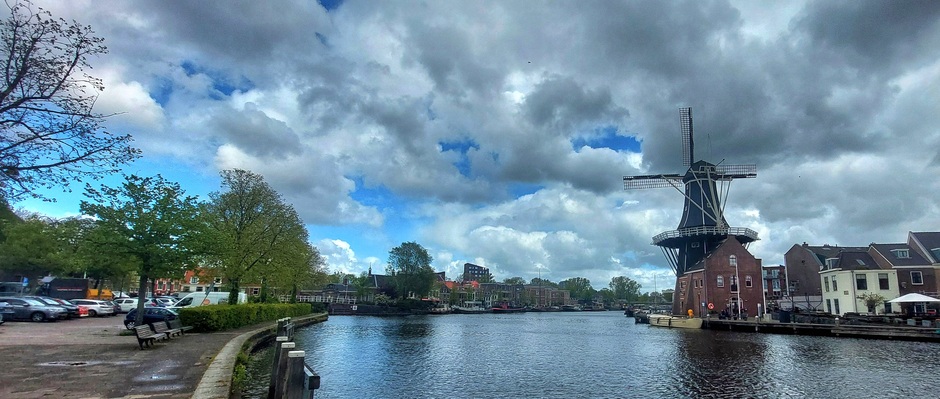 Toch wat blauw vandaag in Haarlem 