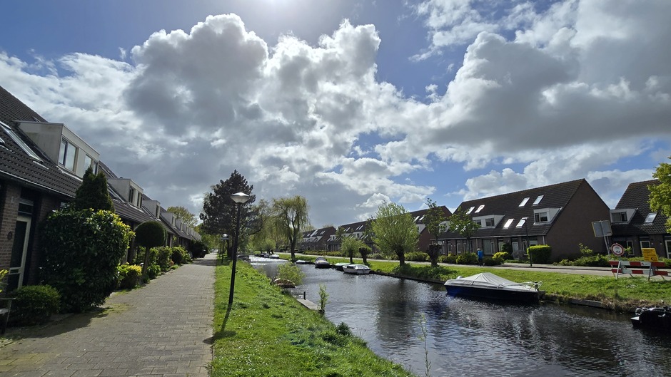 mooie Nederlandse wolken in Leiden